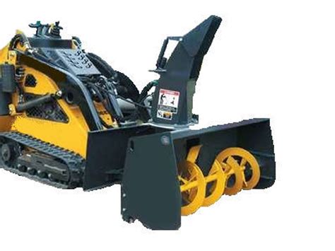 mini skid steer snow blower